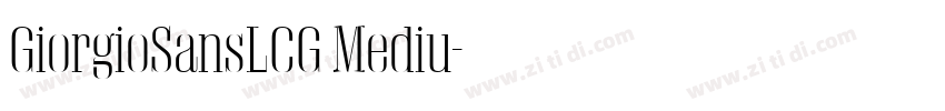 GiorgioSansLCG Mediu字体转换